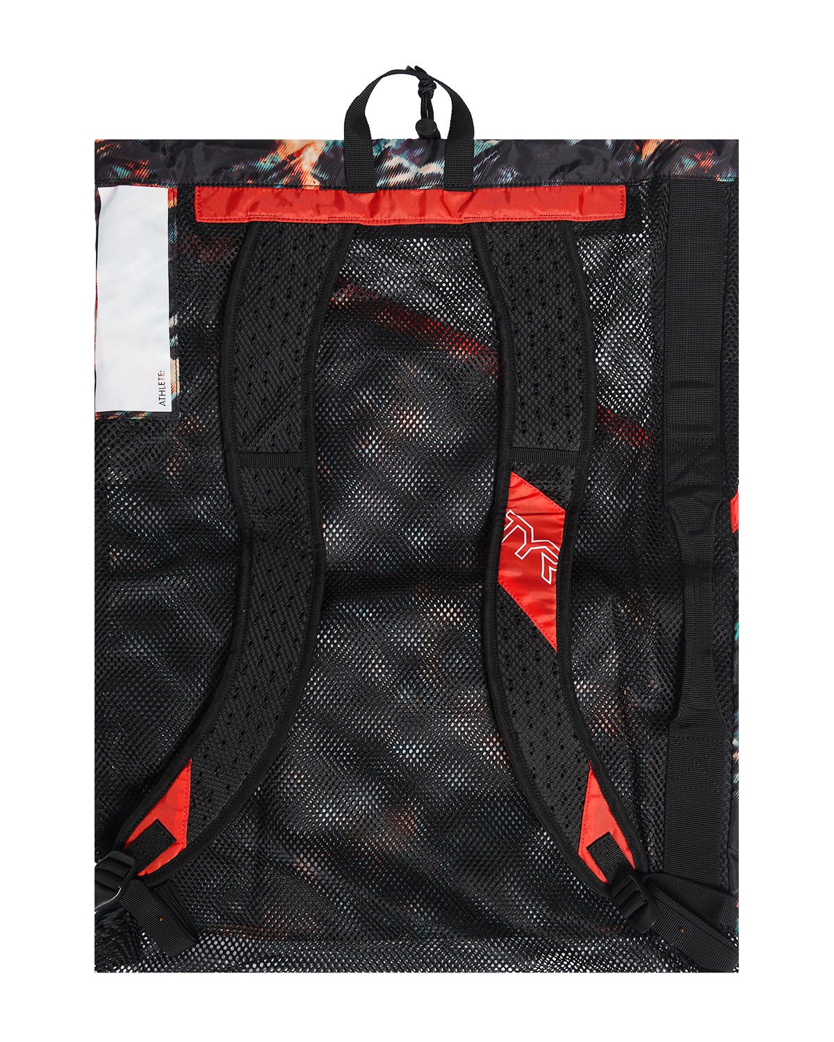 Elite Team 40L Mesh Backpack - Orange/Aqua/Black | TYR Classic