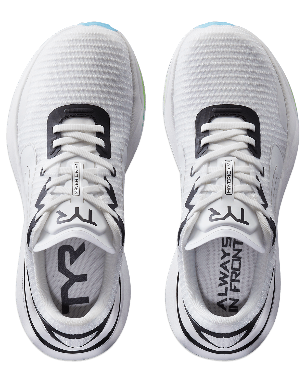 Men's Maverick-V1 Runner - White/Aqua | TYR Best Seller