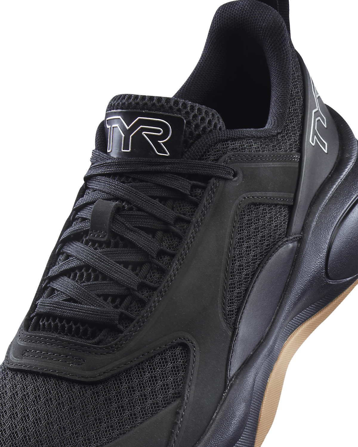 Men's CXT-FLOW Wide Toe Box Trainer - Black/Gum | TYR Signature