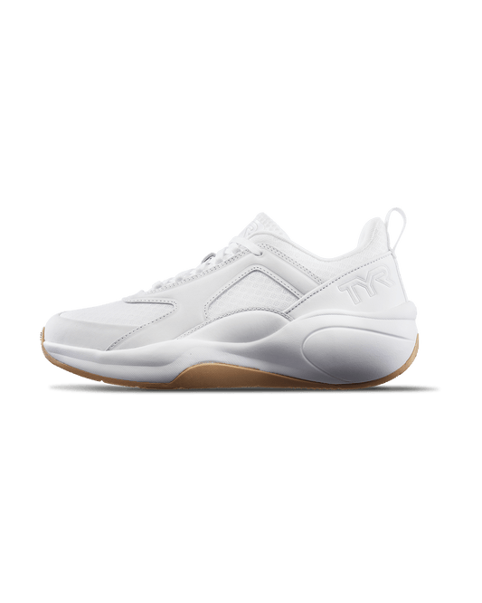 Men's CXT-FLOW Wide Toe Box Trainer - White/Gum | TYR Featured