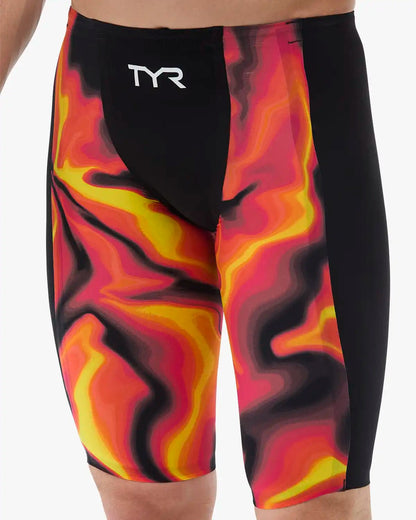 Men's Shockwave High Waist Jammer Tech Suit - Infrared | TYR Recommended