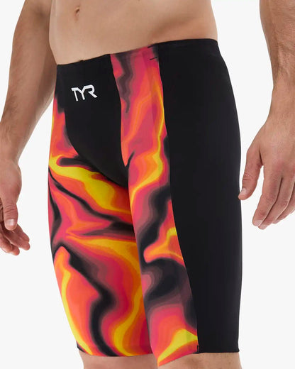 Men's Shockwave High Waist Jammer Tech Suit - Infrared | TYR Recommended