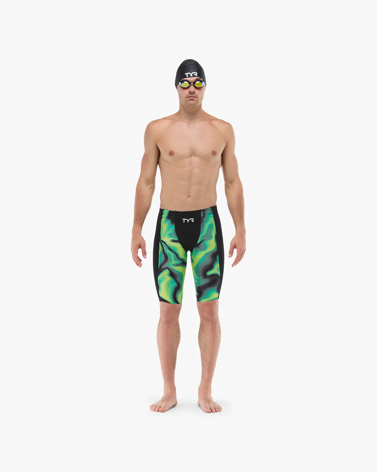 Men's Shockwave High Waist Jammer Tech Suit - Infrared | TYR Recommended