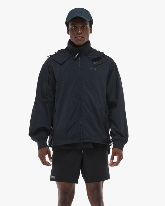 Men's Full Zip Windbreaker - Black | TYR Best Seller