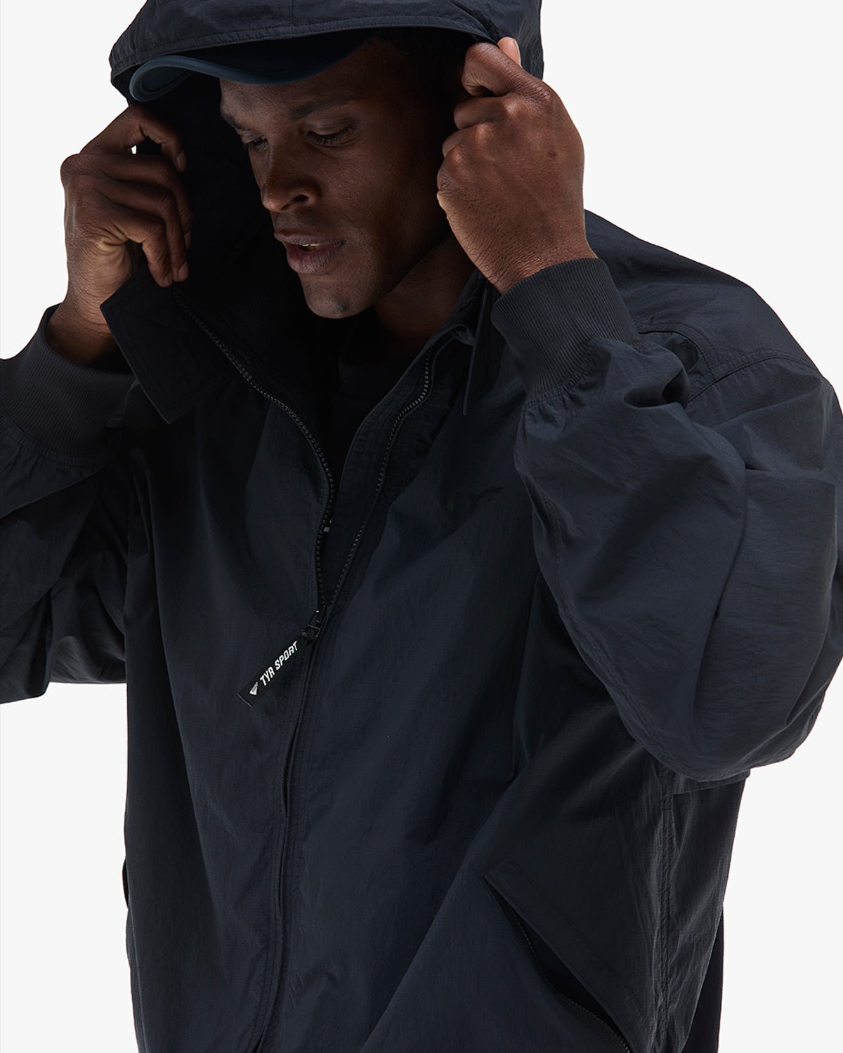 Men's Full Zip Windbreaker - Black | TYR Best Seller