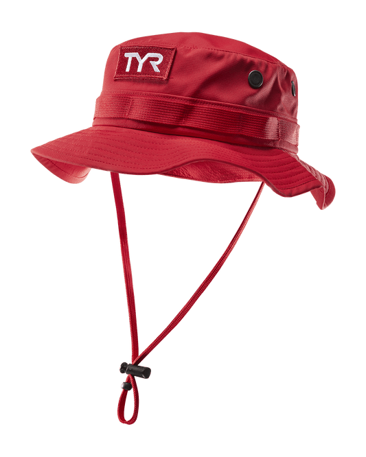 Tech Boonie Hat - Red Solid | TYR | TYR Classic