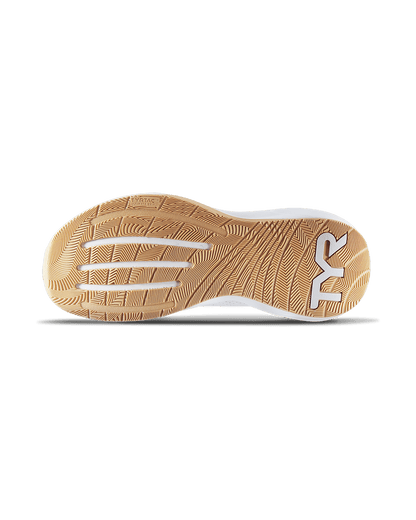 Women's CXT-FLOW Wide Toe Box Trainer - White/Gum | TYR Best Seller