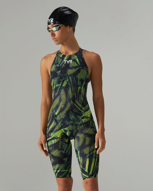 Women's Avictor Open Back Tech Suit - Helux | TYR Signature