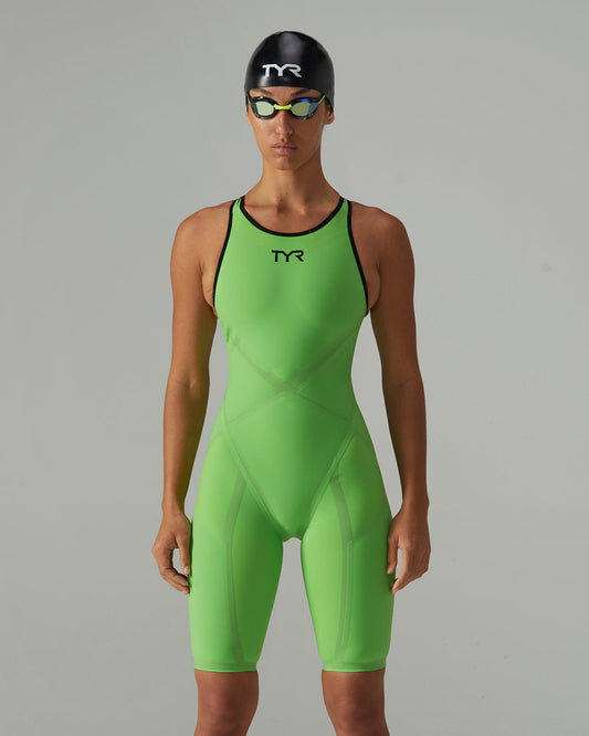 Women's Venzo Open Back Tech Suit - Solid - Non PFAS | TYR Trending
