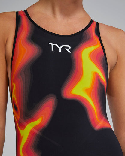 Women's Venzo Closed Back Tech Suit - Infrared | TYR Recommended