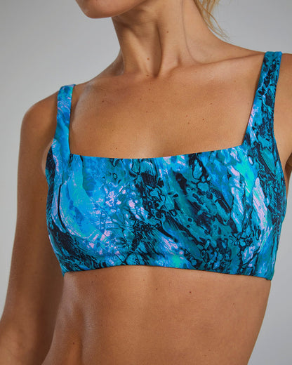 Women's Kelly Square Neck Bikini Top Prismatic | TYR Best Seller
