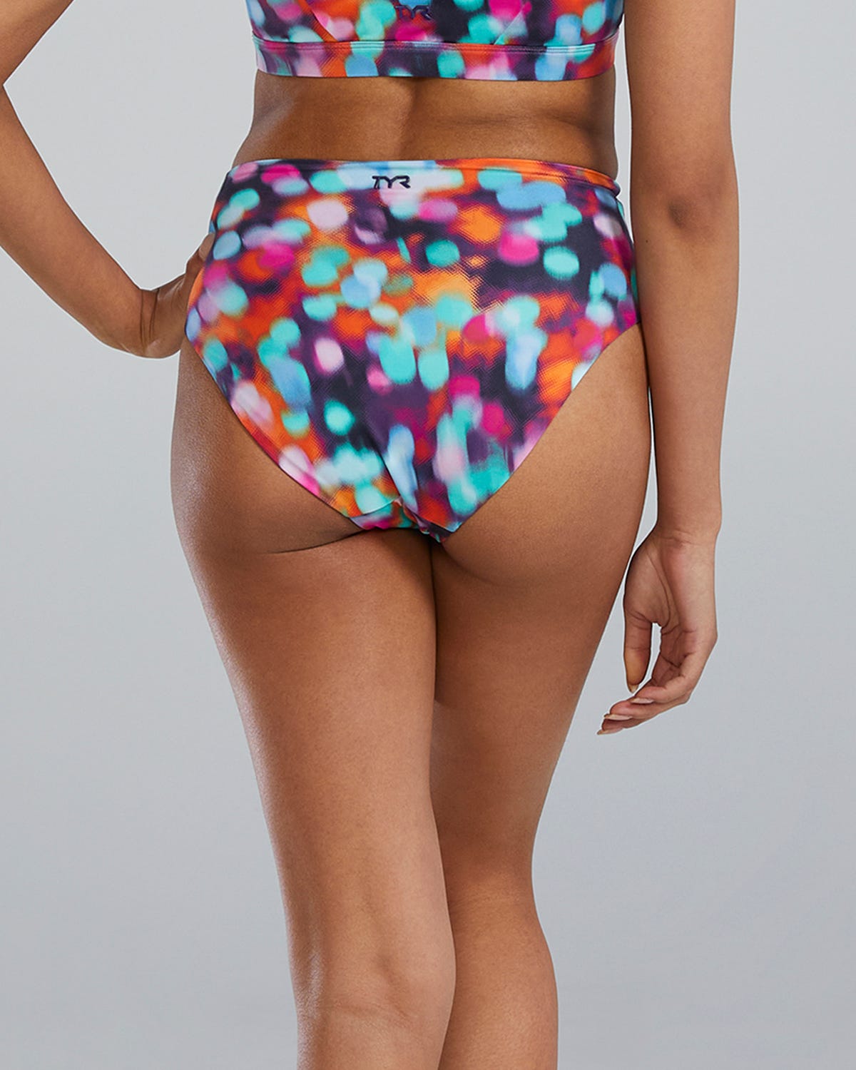 Arielle High Waisted Bikini Bottom - PRISMATIC DAYSTAR | TYR Signature