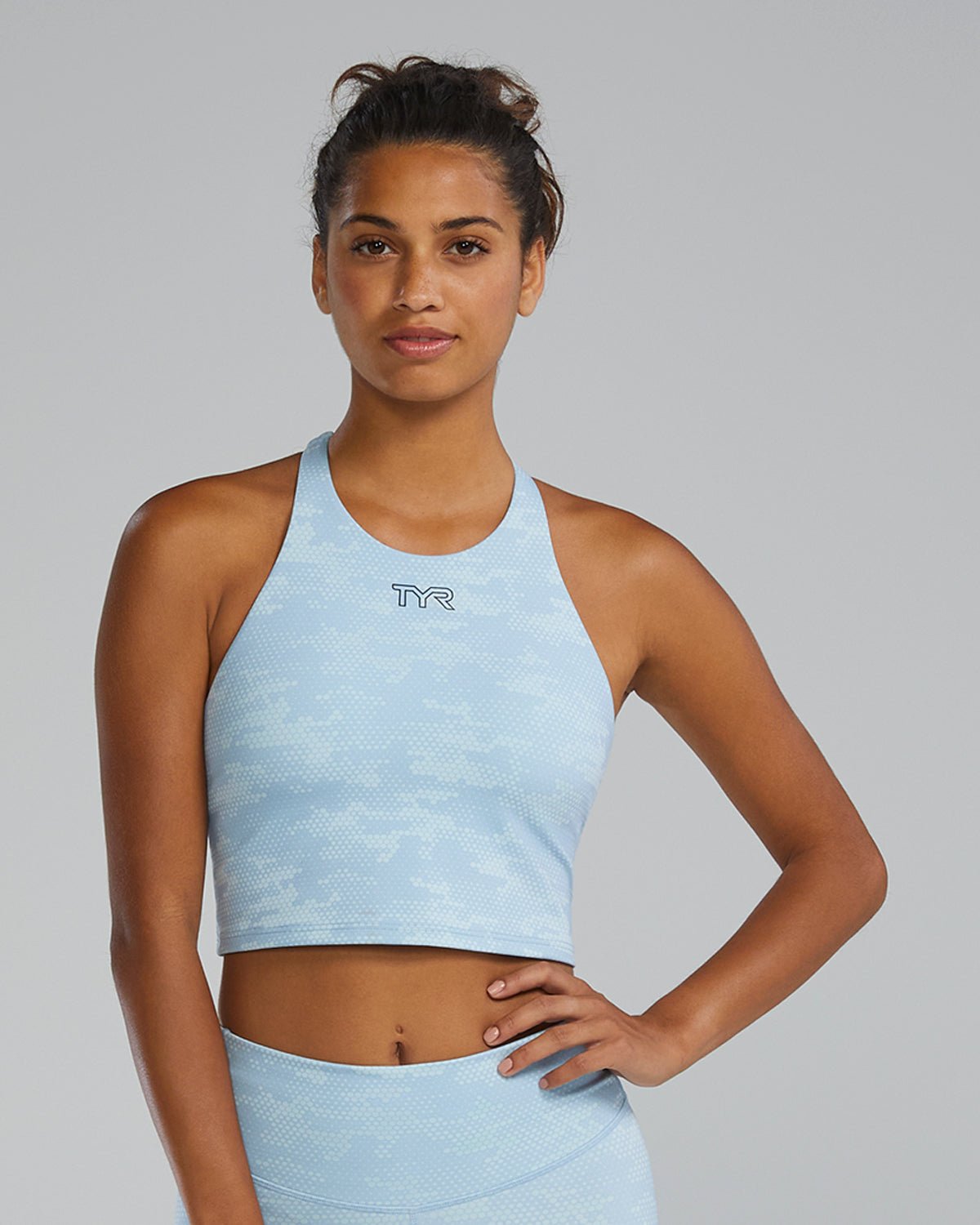 Joule Elite Cropped High Neck Sports Bra | TYR Best Seller