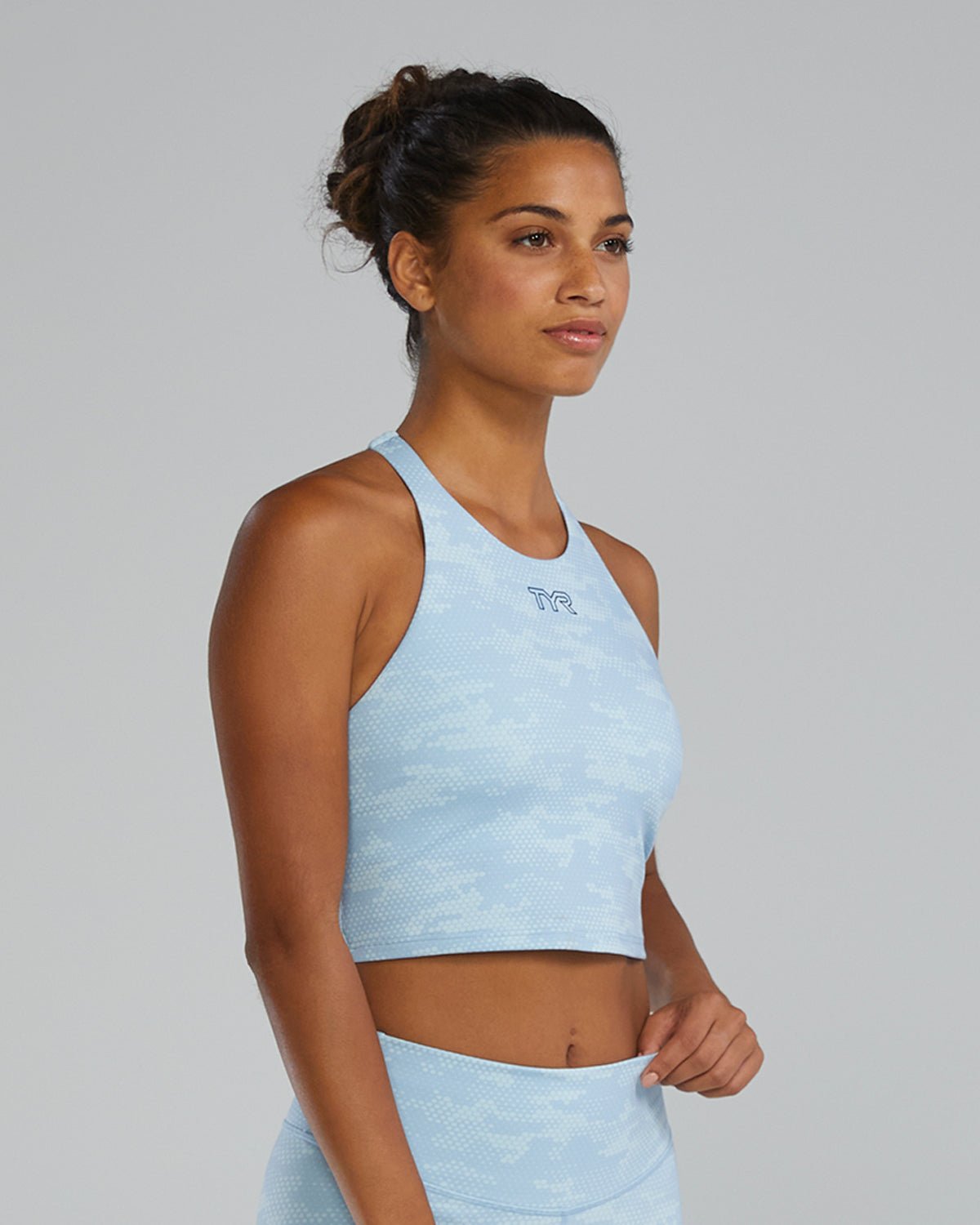 Joule Elite Cropped High Neck Sports Bra | TYR Best Seller