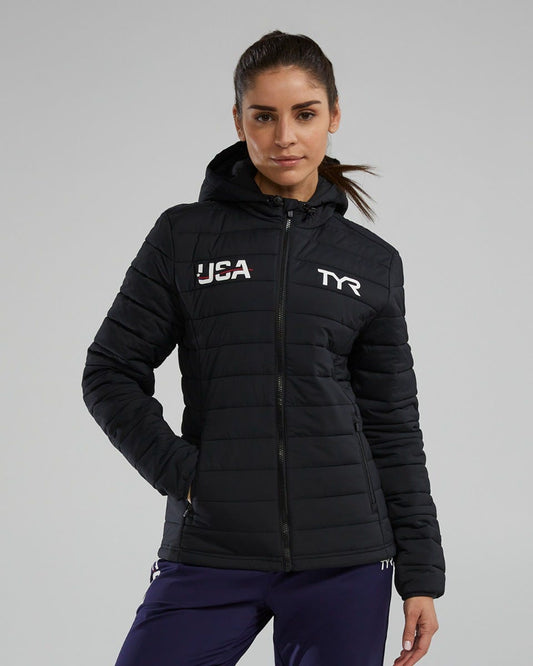 Women's Hydrosphere™ Mission Puffer Jacket - USA | TYR Featured
