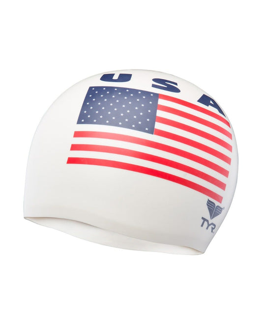 Adult Silicone Swim Cap - USA | TYR Recommended
