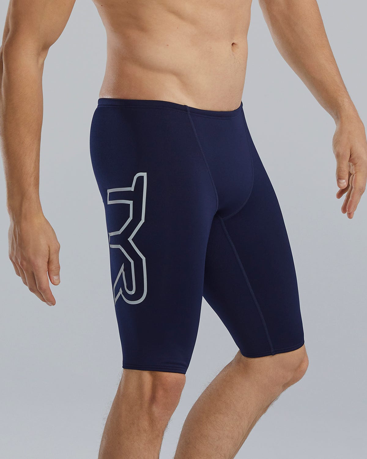 Durafast Elite® Men's Large Logo Jammer Swimsuit - Solid | TYR Classic