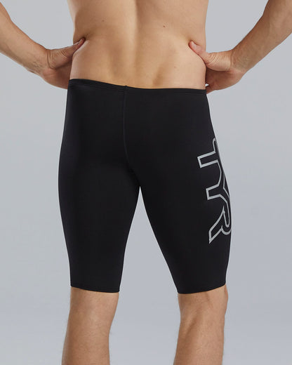 Durafast Elite® Men's Large Logo Jammer Swimsuit - Solid | TYR Classic