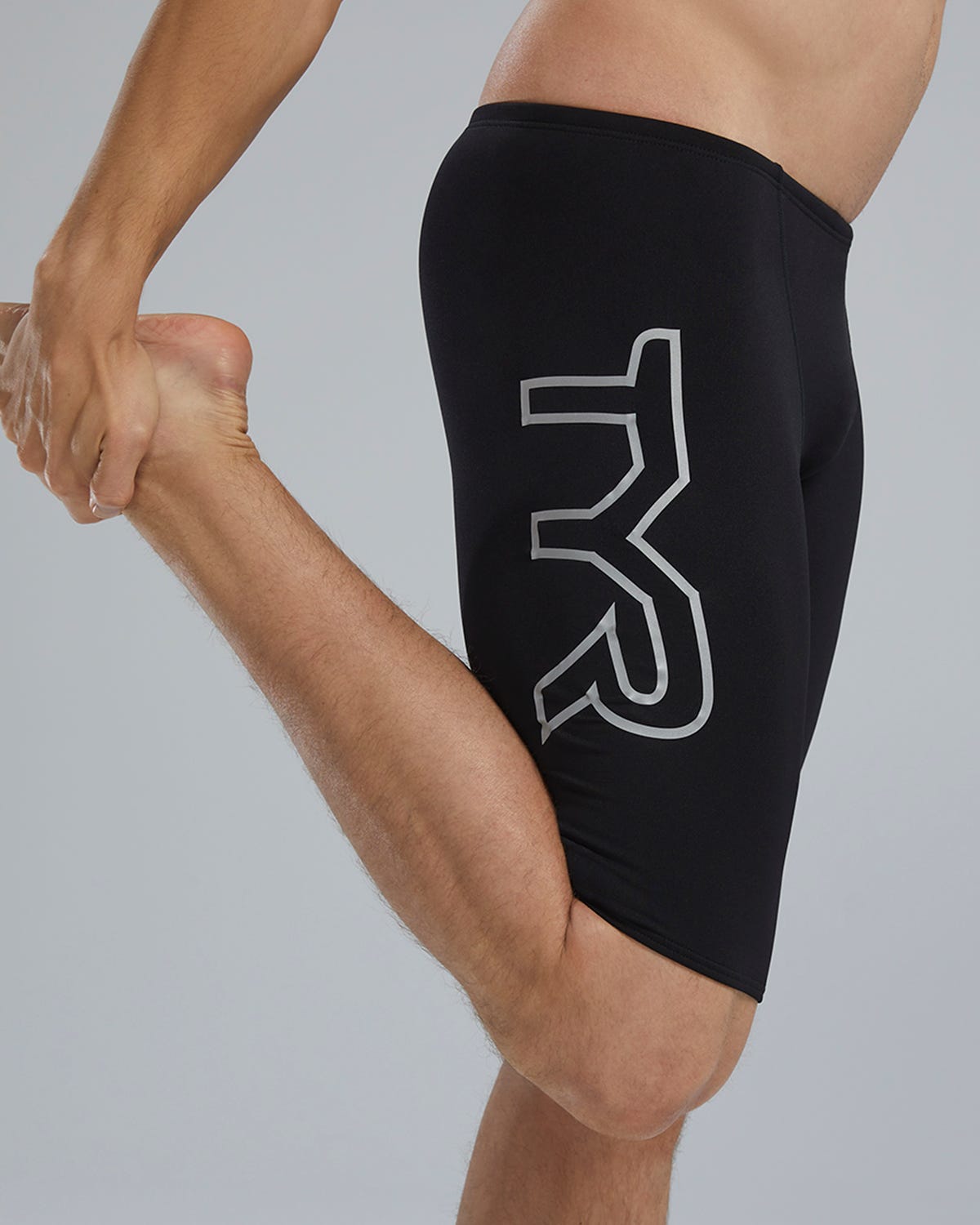 Durafast Elite® Men's Large Logo Jammer Swimsuit - Solid | TYR Classic