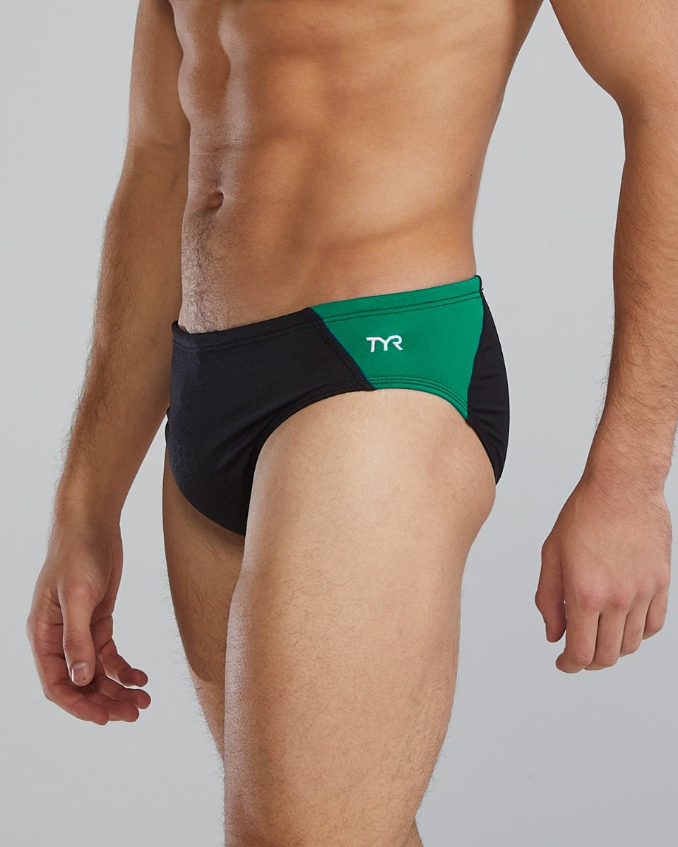 Durafast Elite® Men's Blade Splice Brief Swimsuit - Hexa | TYR Recommended