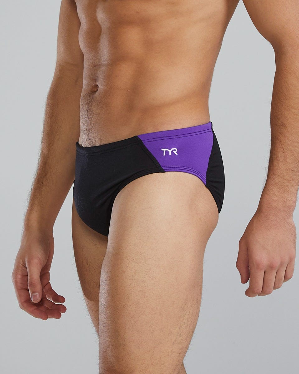 Durafast Elite® Men's Blade Splice Brief Swimsuit - Hexa | TYR Recommended