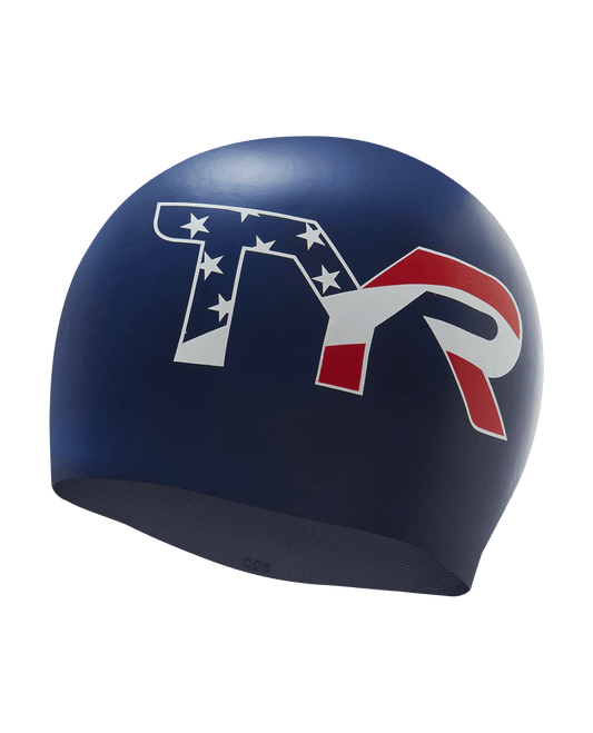 USA Silicone Adult Swim Cap | TYR Signature