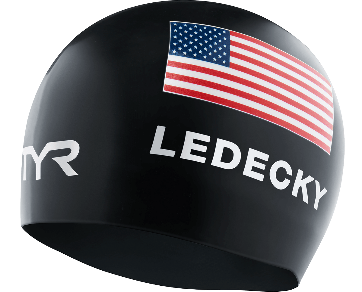 Adult Katie Ledecky Silicone Swim Cap | TYR Featured