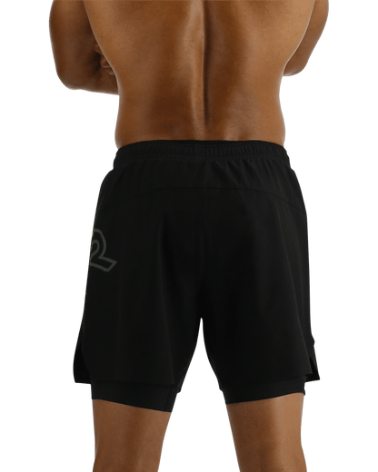Hydrosphere™ Men's Lined 6" Momentum Big Logo Shorts - Solid | TYR Trending