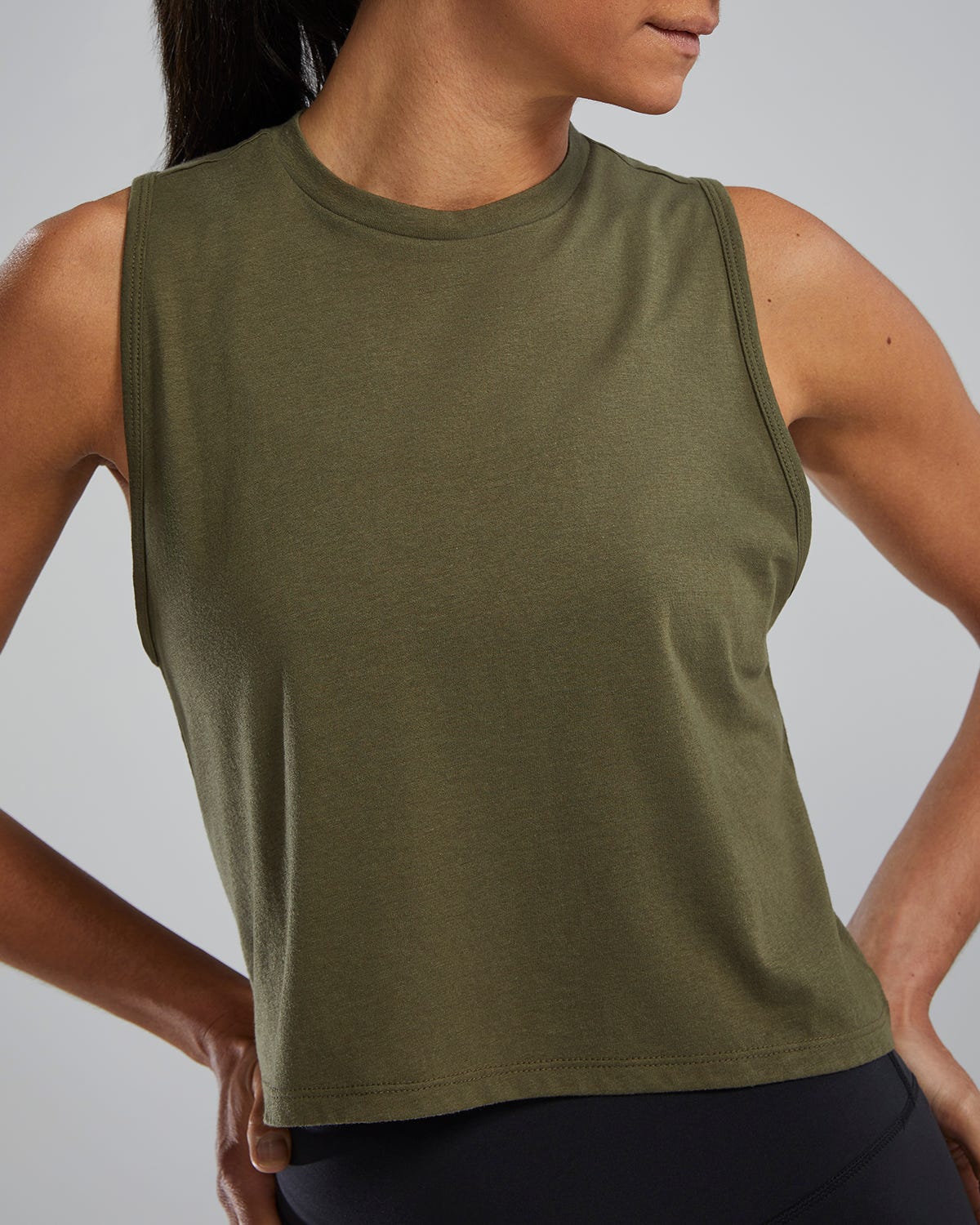 Women's Triblend Cropped Tank | TYR Featured