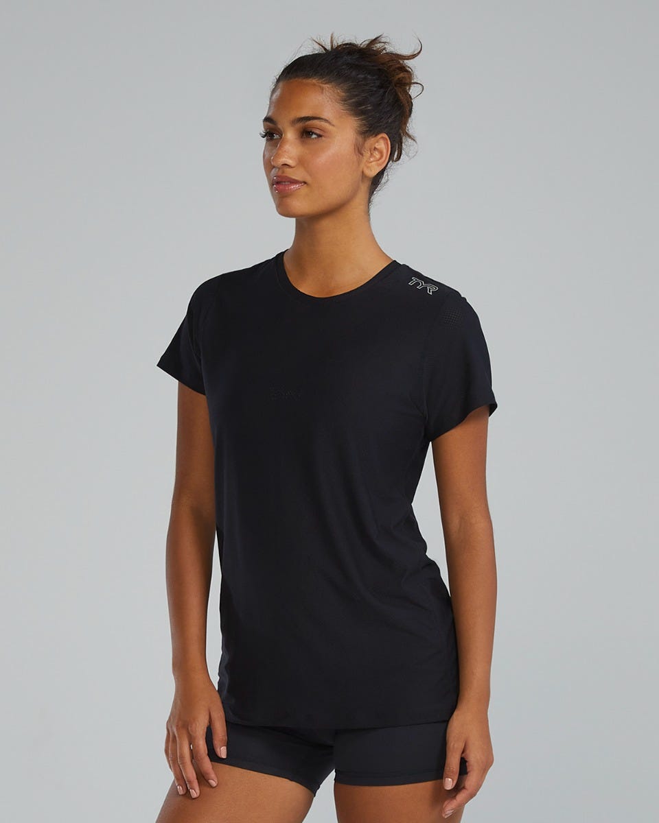 Airtec™ Women's Short Sleeve Tee - Solid | TYR Popular
