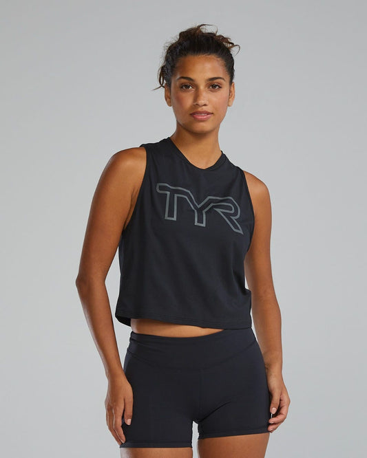 ClimaDry™ Women's Cropped Tech Tank - Solid / Heather | TYR Best Seller