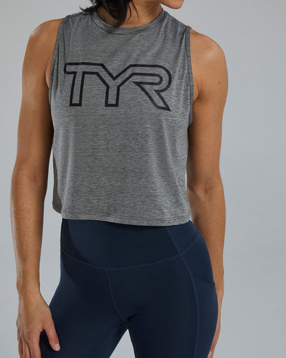 ClimaDry™ Women's Cropped Tech Tank - Solid / Heather | TYR Best Seller