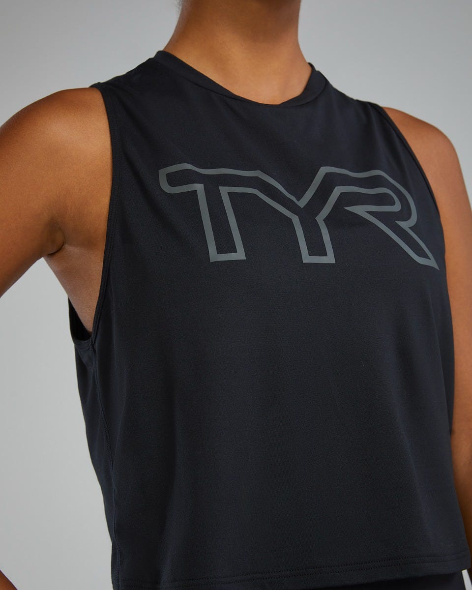 ClimaDry™ Women's Cropped Tech Tank - Solid / Heather | TYR Best Seller