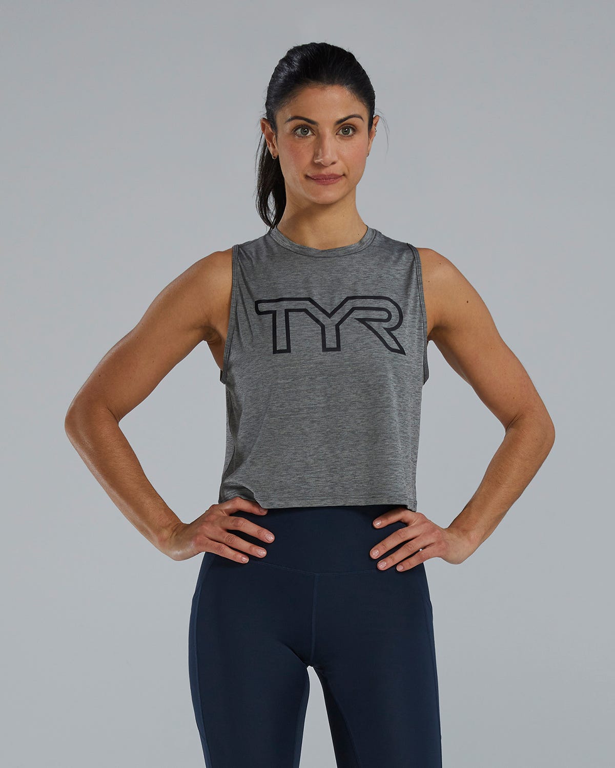 ClimaDry™ Women's Cropped Tech Tank - Solid / Heather | TYR Best Seller