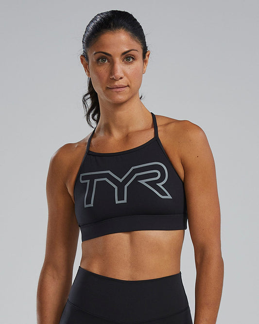 Joule Elite™ Women's High Neck Sports Bra - Solid | TYR Featured