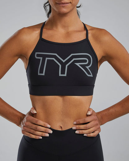 Joule Elite™ Women's High Neck Sports Bra - Solid | TYR Featured