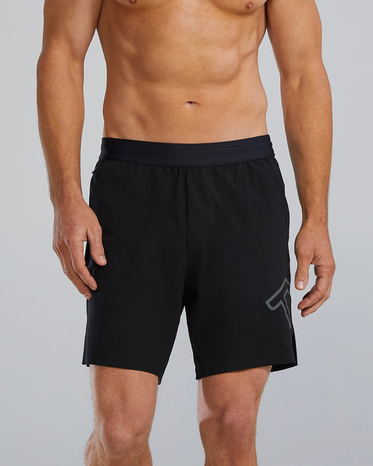 Hydrosphere™ Men's Lined 7" Unbroken Big Logo Shorts - Solid | TYR Best Seller