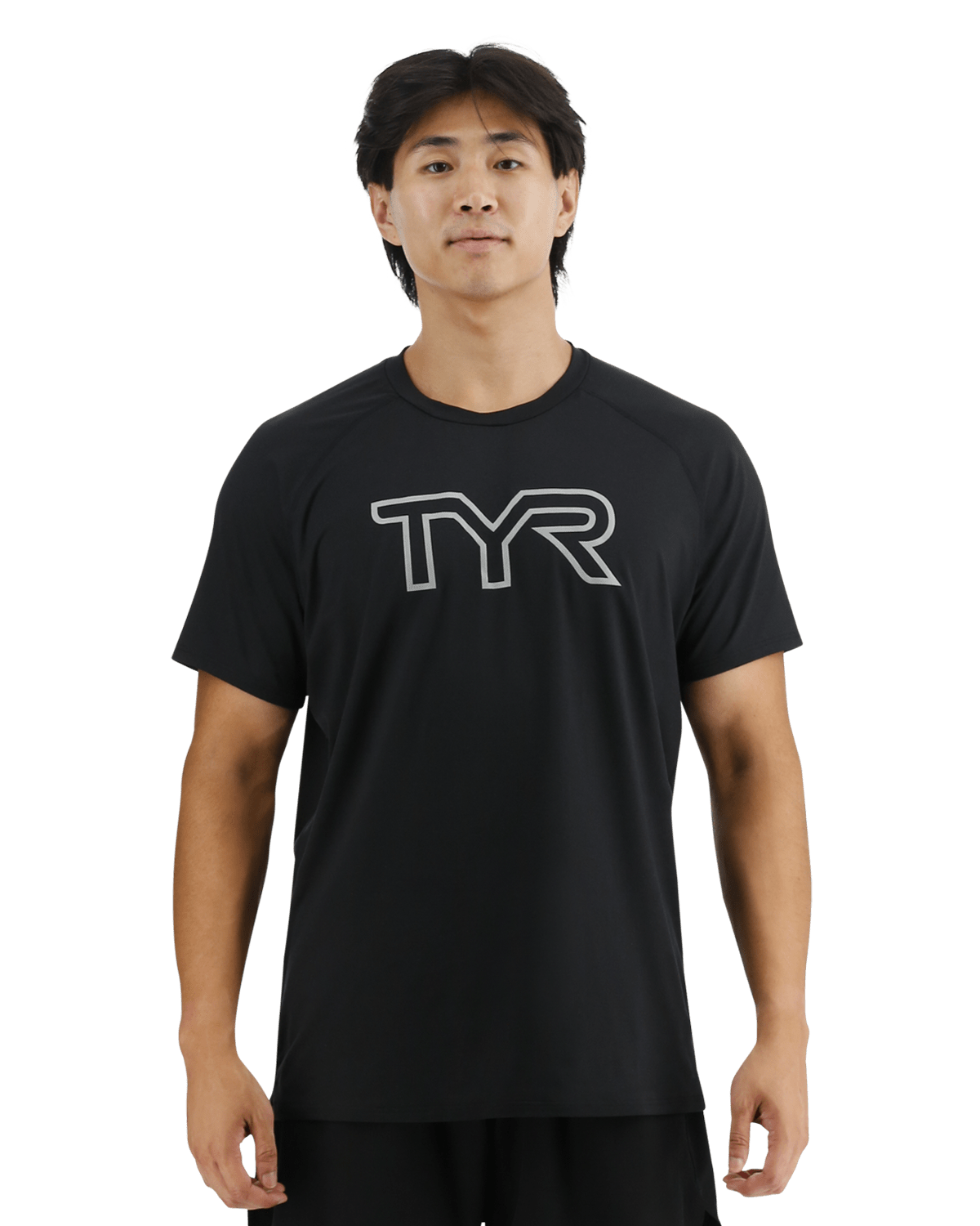 ClimaDry™ Men's Raglan Big Logo Tech Tee - Solid | TYR Trending