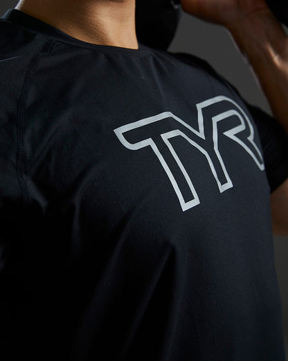 ClimaDry™ Men's Raglan Big Logo Tech Tee - Solid | TYR Trending