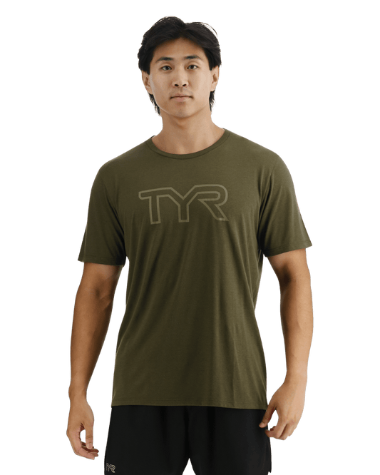 UltraSoft Men's Big Logo Tri-Blend Tech Tee | TYR Exclusive
