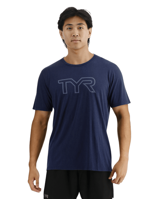 UltraSoft Men's Big Logo Tri-Blend Tech Tee | TYR Signature