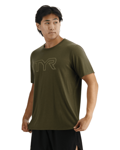 UltraSoft Men's Big Logo Tri-Blend Tech Tee | TYR Signature