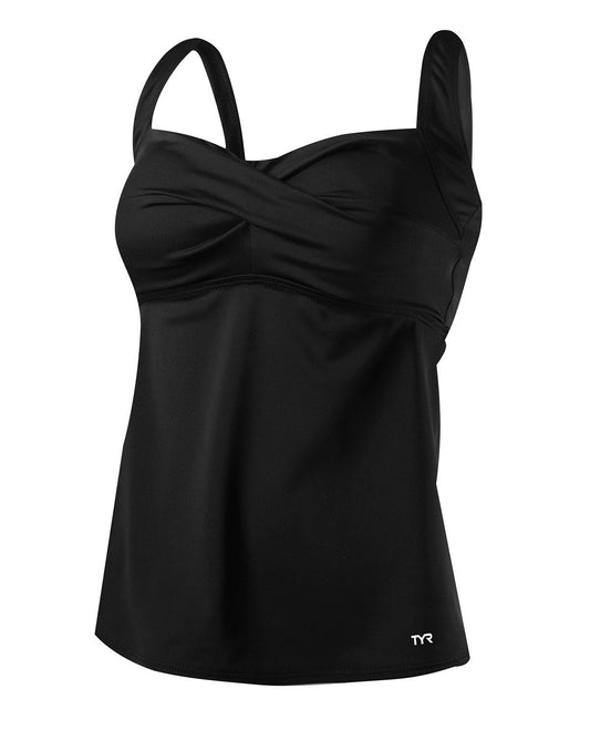 Women's Plus Twisted Bra Tankini - Solid | TYR Recommended