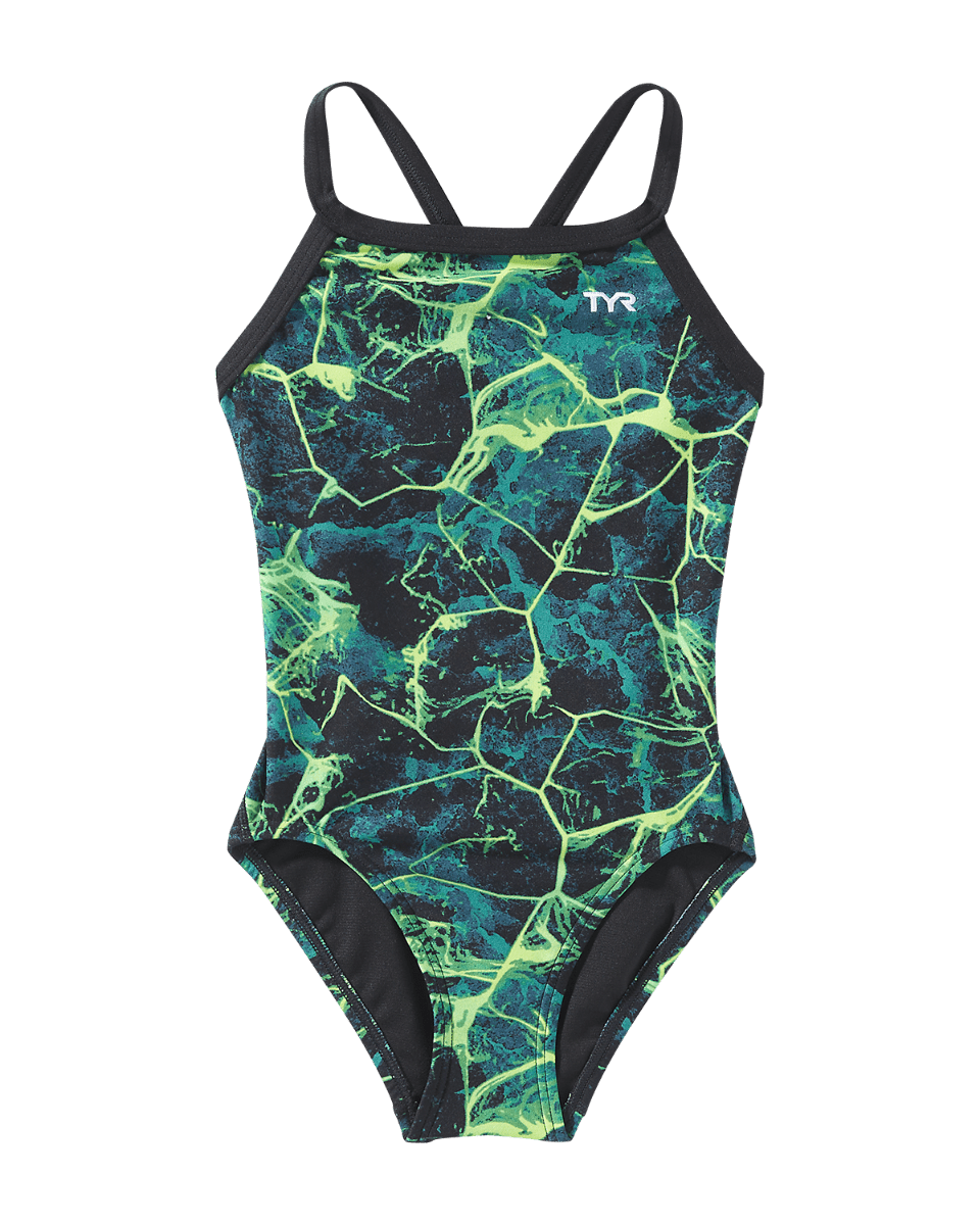 Durafast Elite® Girl's Diamondfit Swimsuit - Synapse | TYR Trending