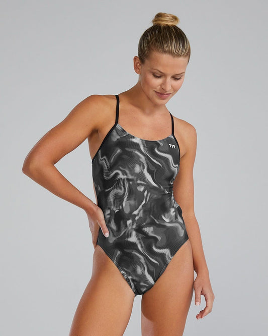 Durafast Elite® Women's Cutoutfit Swimsuit - Waveform | TYR Trending