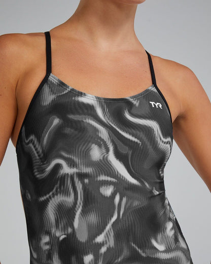 Durafast Elite® Women's Cutoutfit Swimsuit - Waveform | TYR Trending